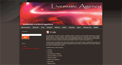 Desktop Screenshot of livemusic-agency.cz