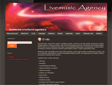 Tablet Screenshot of livemusic-agency.cz